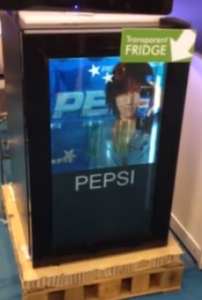 transparent fridge