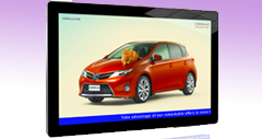 slimline digital advertising display
