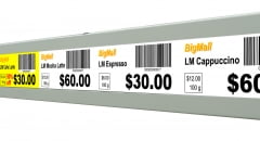 stretched POS display