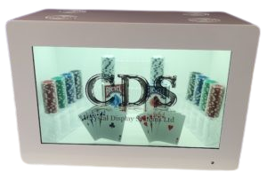 transparent showcase