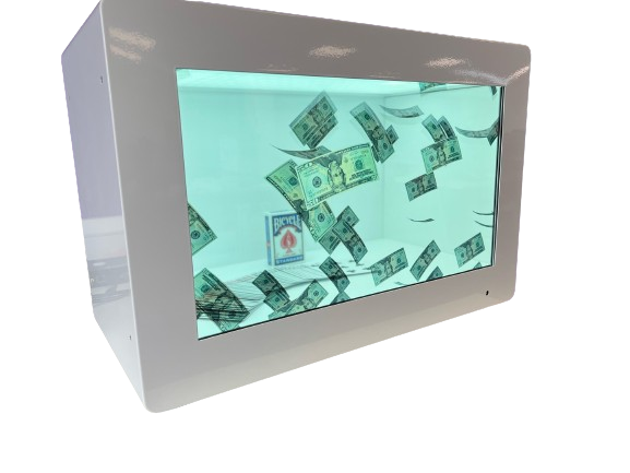 transparent showcase
