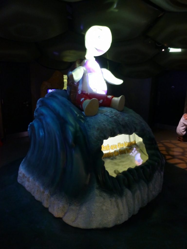 Transparent Display in aquarium