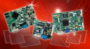 CDS Interface cards on red background