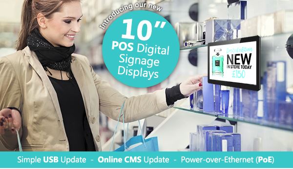 Shelf Edge 10inch POS Digital Signage Displays