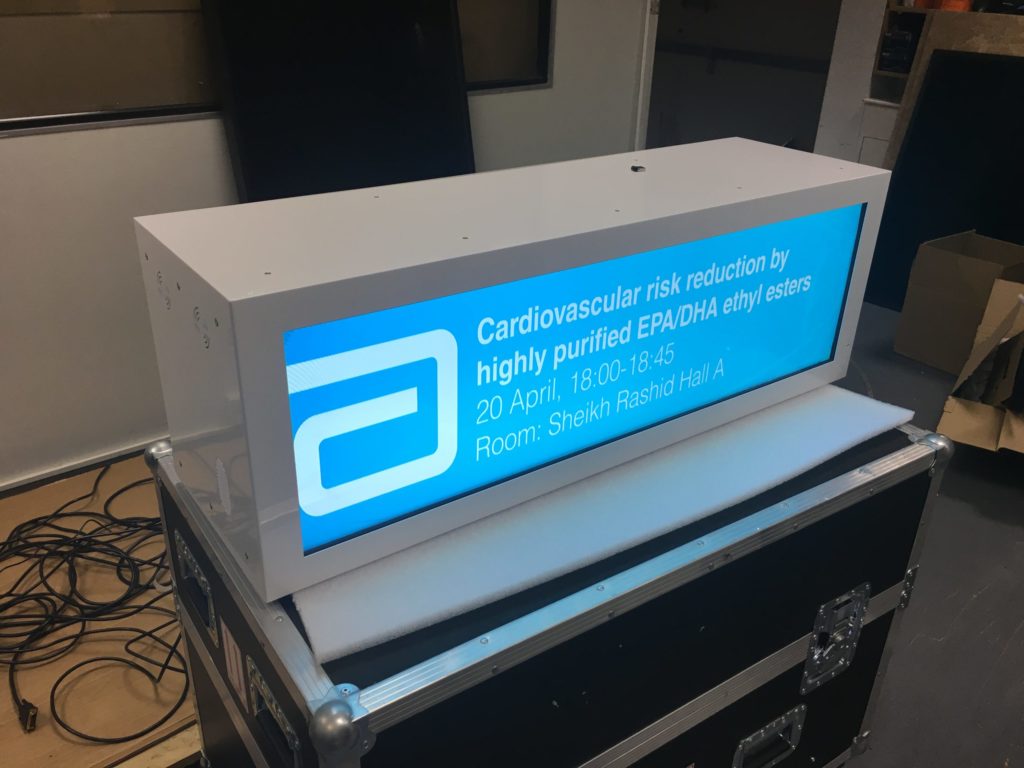 37 inch custom stretched transparent showcase1