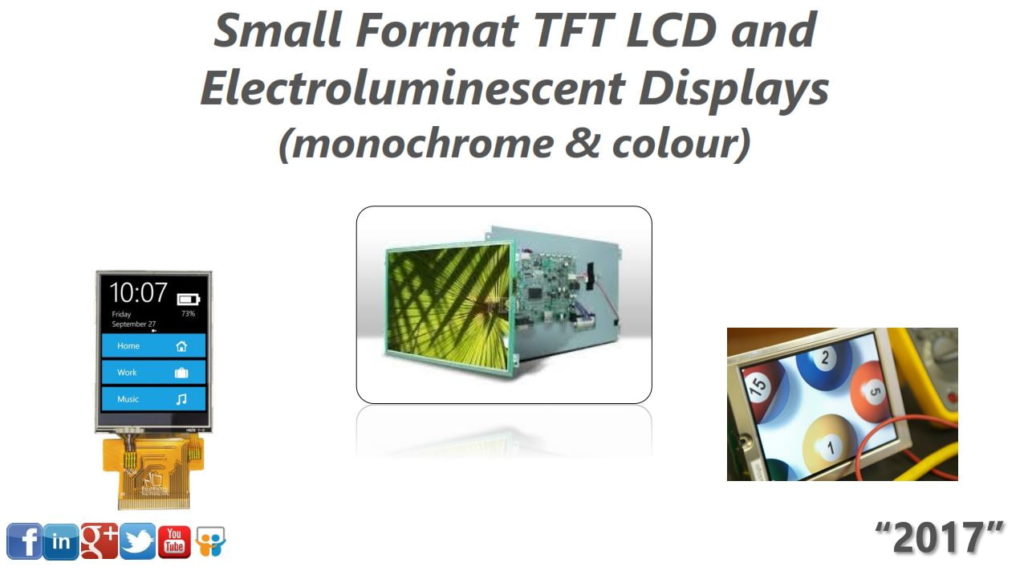 small format TFT LCDs and TFEL displays