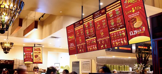 CDS led android digital menu boards