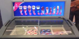 stretched fridge displays