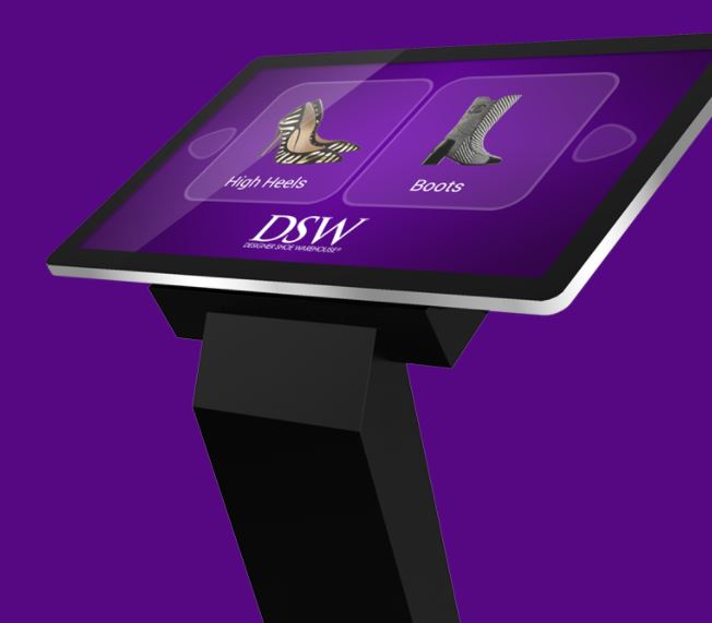 CDS PCAP touch kiosk purple