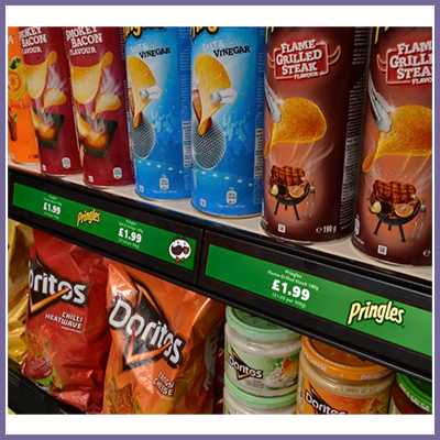 cds shelf edge display