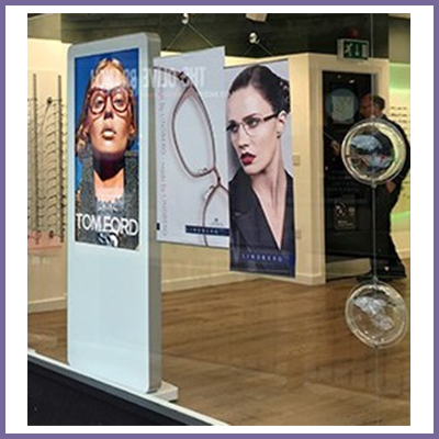 CDS new white freestanding displays