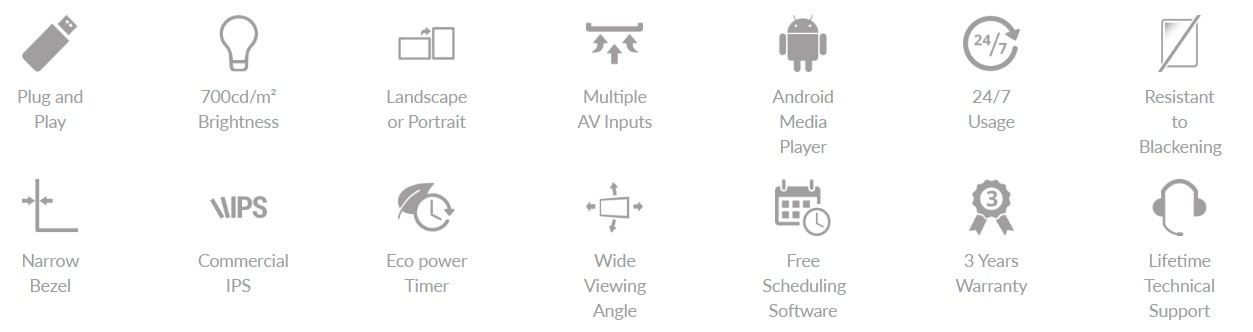 CDS High Vibrance Displays key features benefits