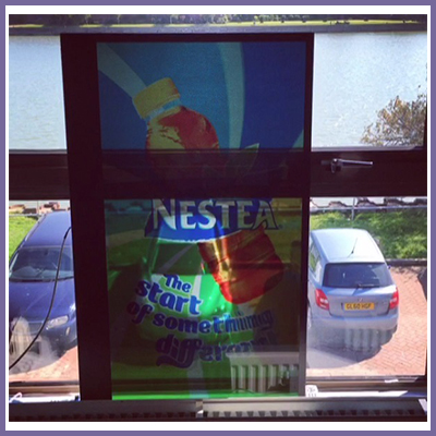 cds transparent in window