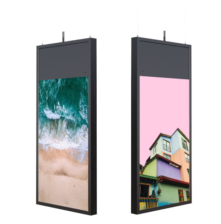 Dual Sided Window Displays for retail, museum and digital signage
