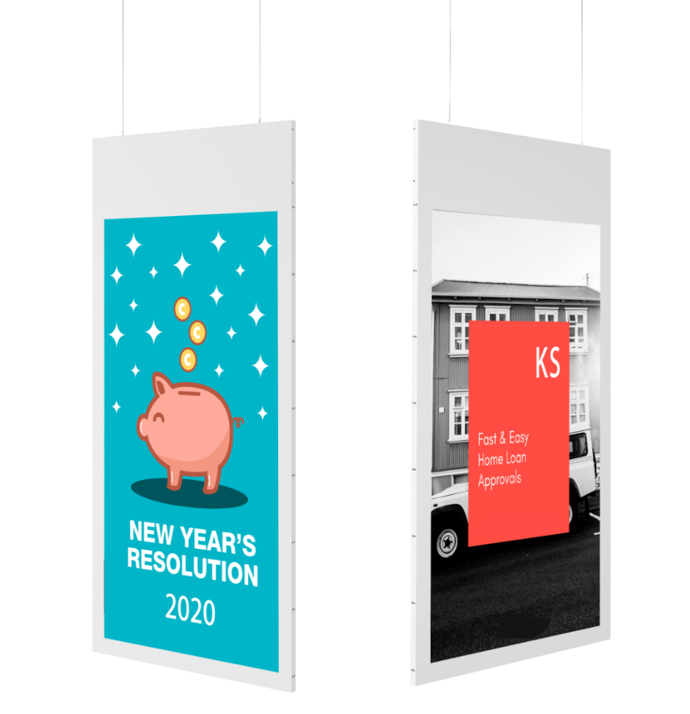 cds double sided window signage