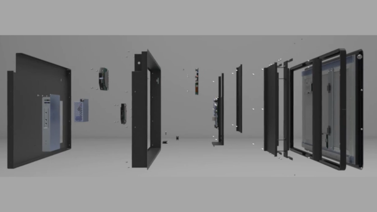 Exploded Monitor Components