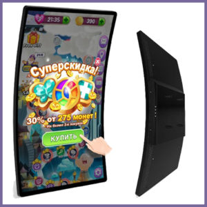 Read more about the article CDS Display Corner – Sleek 43 inch Curved 1500R Display with Round Edges