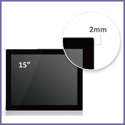 Cost Effective High Brightness Narrow Bezel Front IP65 Panel PCs