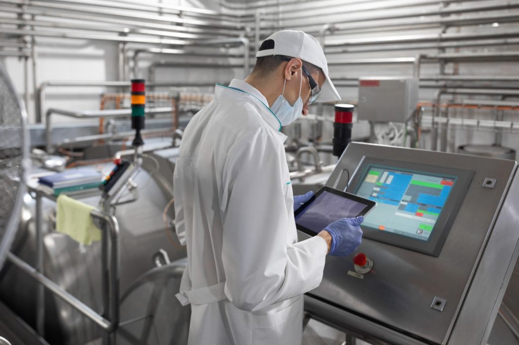 monitors in food production application