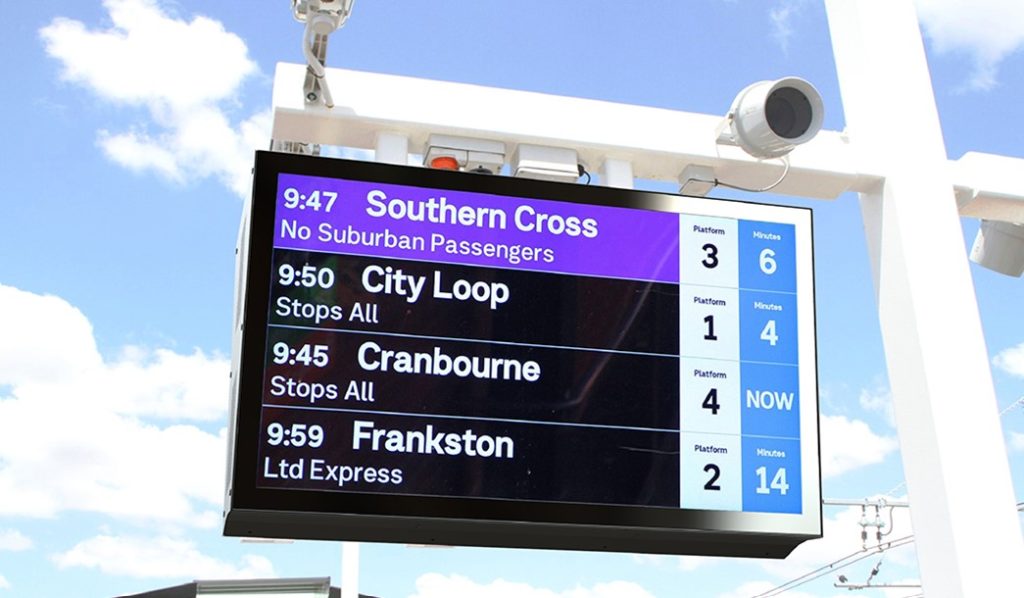 passenger information displays