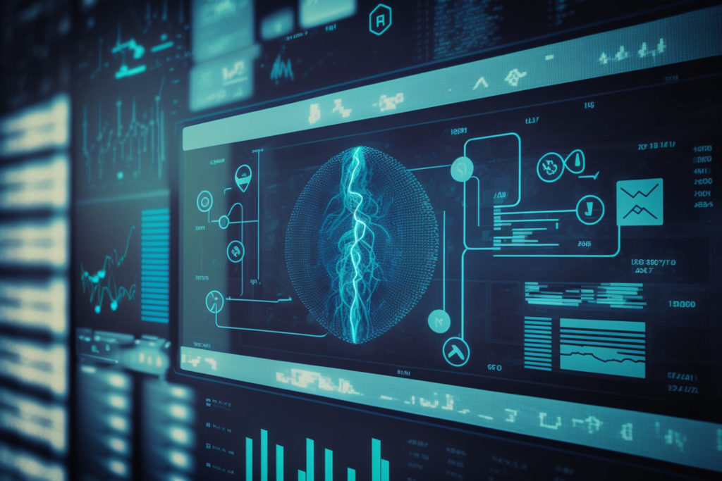 Revolutionizing Healthcare with Smart AI: Cutting-edge Data Analysis System, Displaying Medical Data and Information on Screen