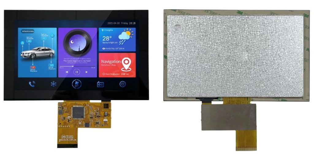 7 inchCOF Smart UART TFT Display with 8051 based dual-core processor & full development architecture.