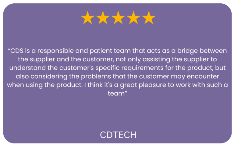 Supplier Testimonial (CDTECH)