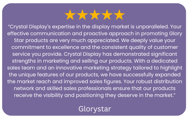 Supplier Testimonial (Glorystar)