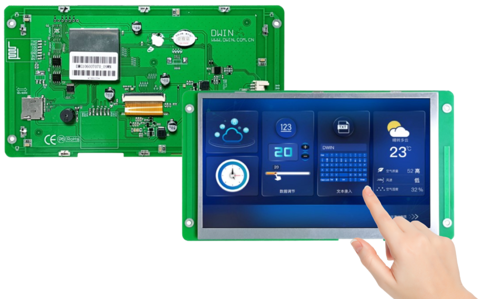 touch interactive uart display