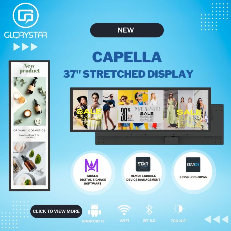 capella stretched digital signage