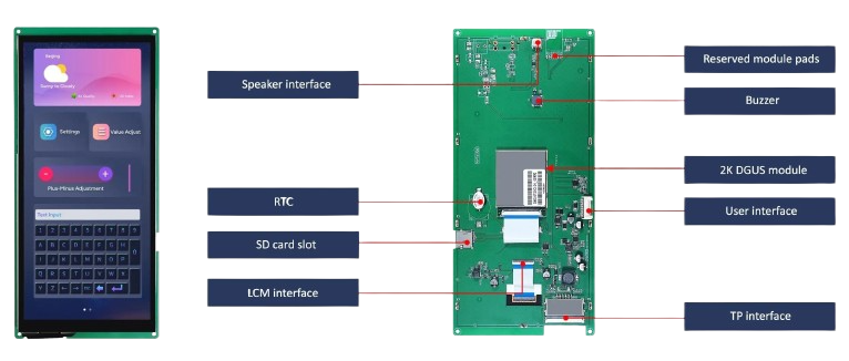 10.4 inch Smart Bar Type UART TFT LCD Display Launched trans bg