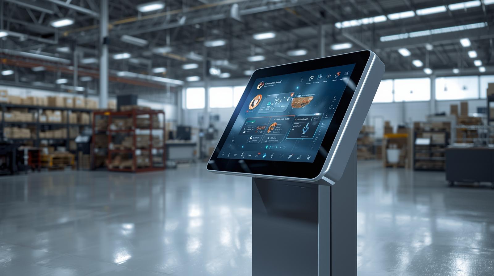 industrial touchscreen kiosk