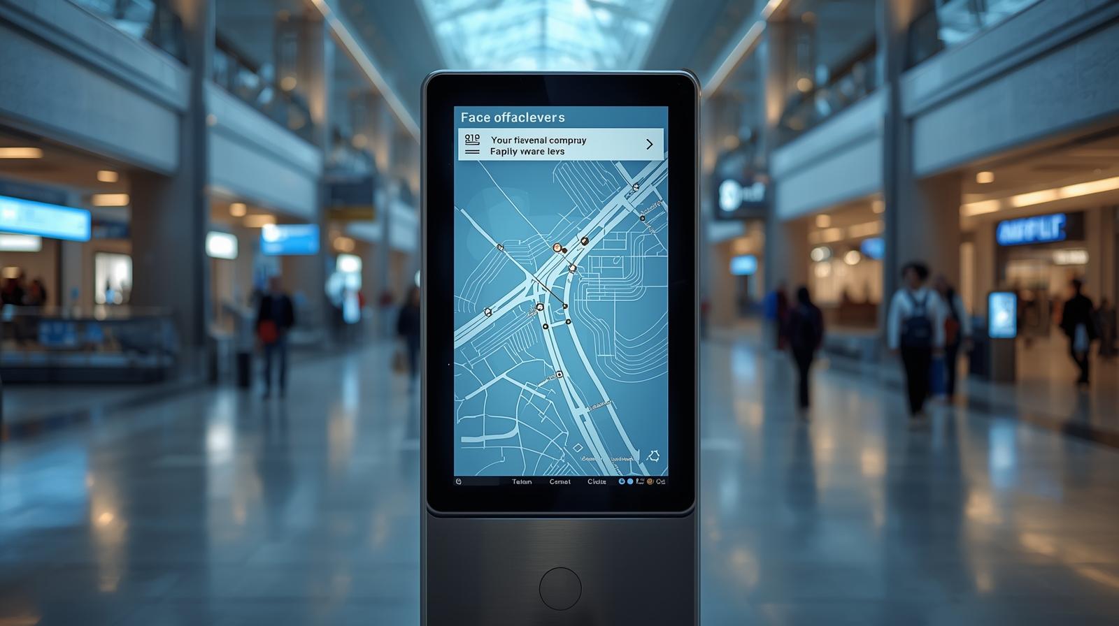 wayfinding touch kiosk