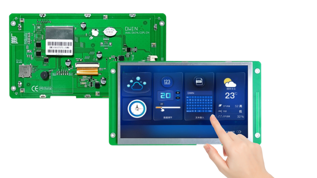 touch interactive uart display