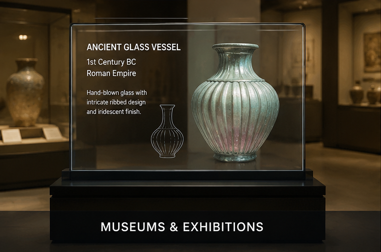 transaparent OLED museums & exhibitions