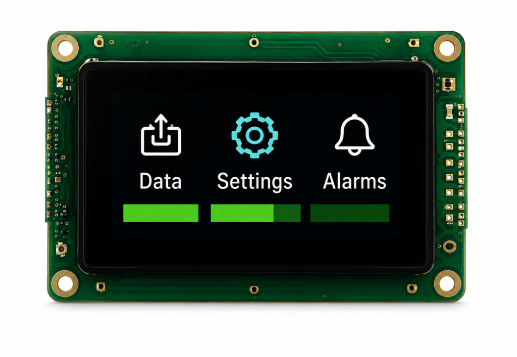 small UART displays for instrumentation