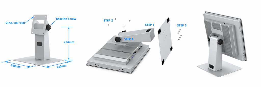 12.1-Inch Desktop Stand Assembly Diagram-8