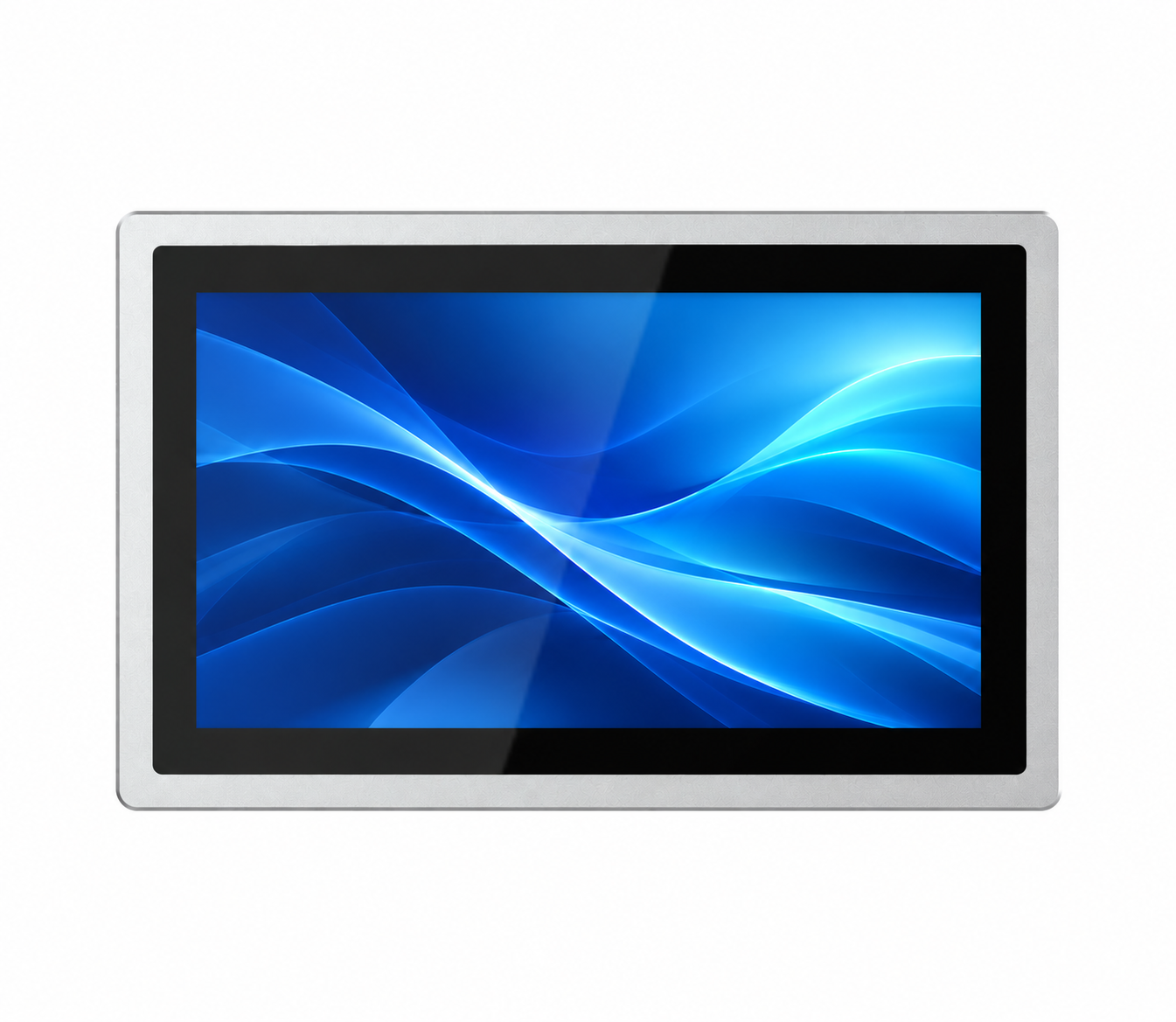 Silver 15.6-inch panel PC with blue ribbons-1