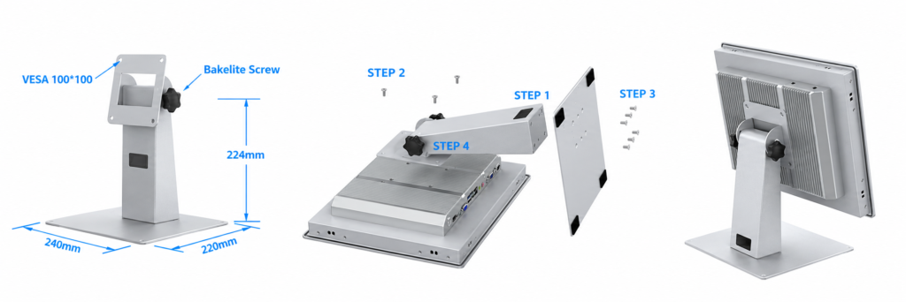Three-stage industrial panel PC assembly-10